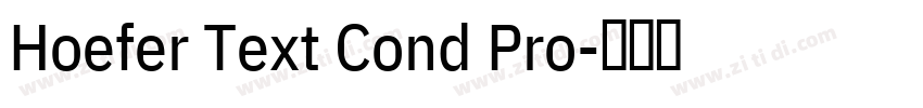 Hoefer Text Cond Pro字体转换